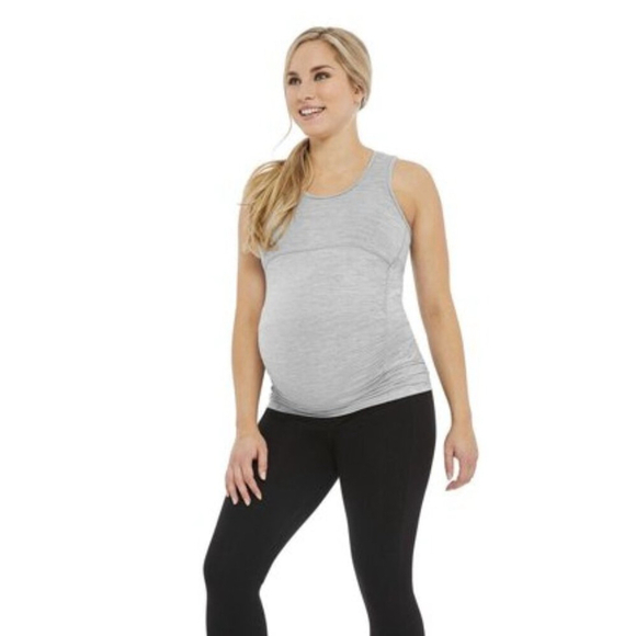 Athletic Works Tops - NWT Athletic Works Gray Racerback Maternity Tank Top S Heather Grey